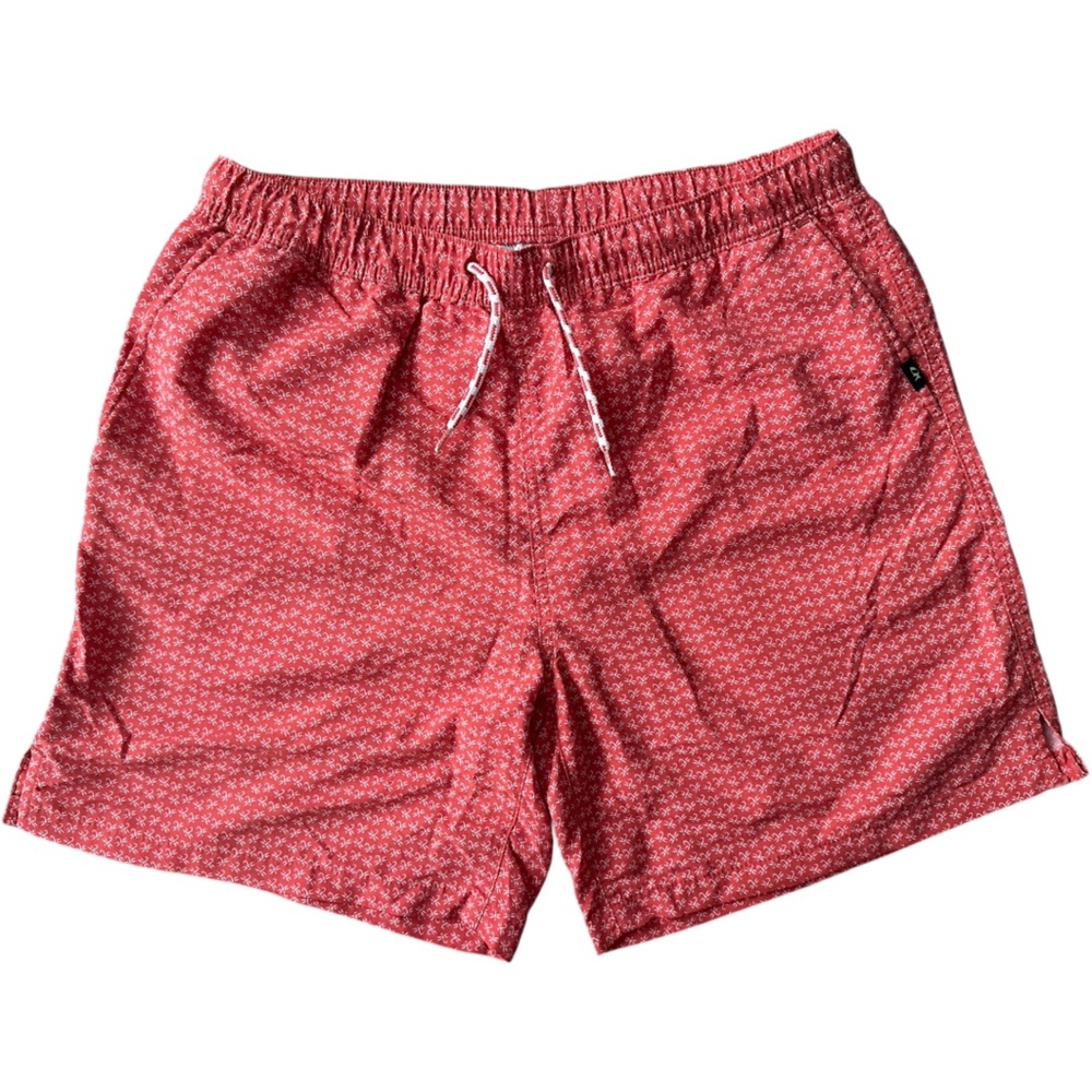 Fish Hippie Co Swim Trunks Shorts Men’s Size Medium Lined Elastic Drawstring